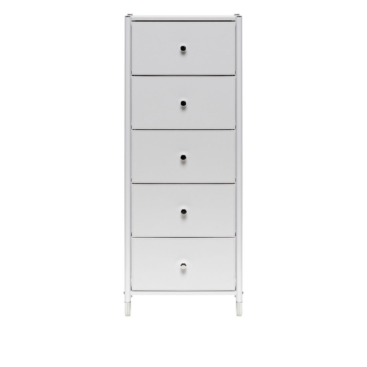 Комод Нирита-Хайди, 5 ящиков, Белый, Белый, Белый