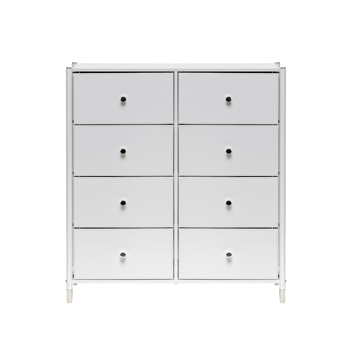 Комод Нирита-Хайди, 8 ящиков, Белый, Белый, Белый