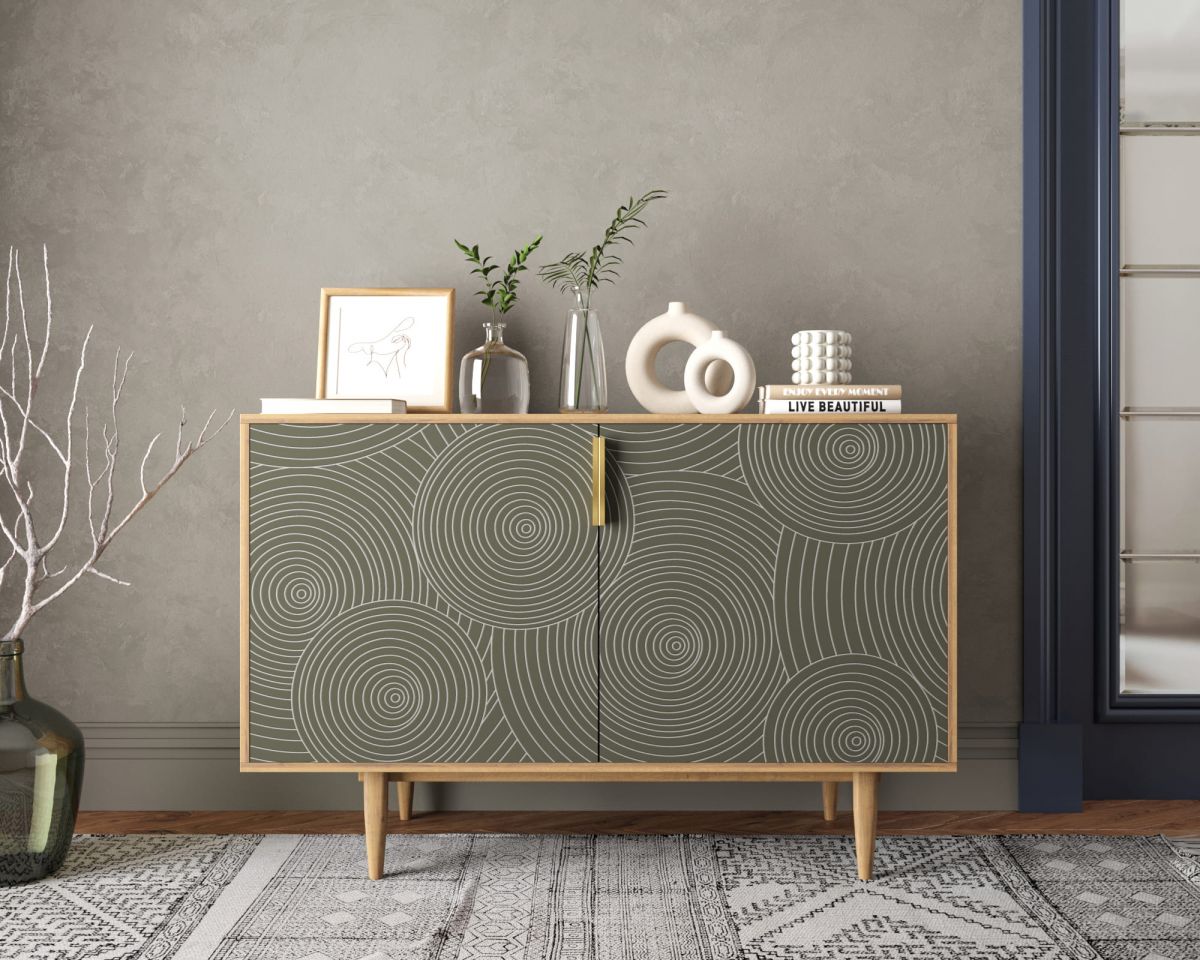 Комод с двумя дверками "Line" R18-darkgreen