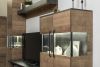 Комод с витриной 13.306 Трувор Дуб Гранж Песочный, Интра - 2