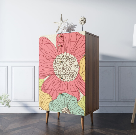 Комод высокий "Berber" принт 5