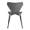 Комплект из 4-х стульев Seven Style серый с чёрными ножками - 4