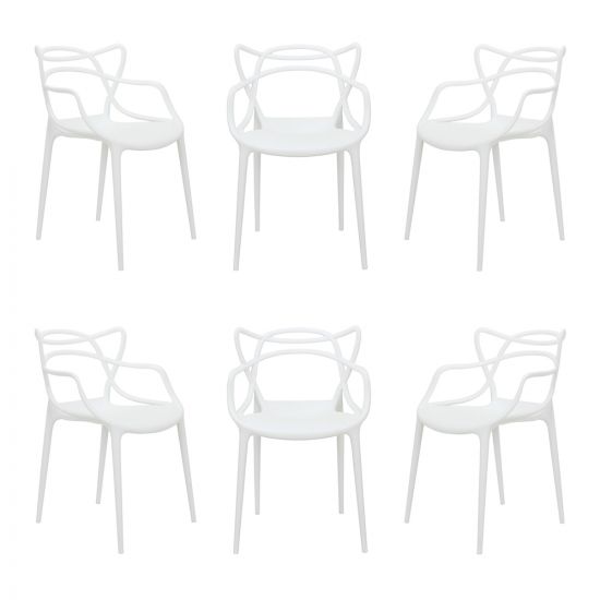 Комплект из 6-ти стульев Masters белый