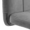 Комплект кресло + стул Bari LT, флок , серый-черный, 29, 41х55х89 см - 8