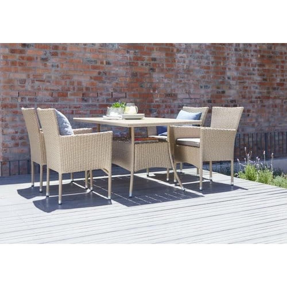 Комплект мебели из иск. ротанга AM-196B-T196 Brown (4+1)