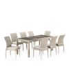 Комплект плетеной мебели T365-Y380C-W85 Latte (8+1) + подушки - 3