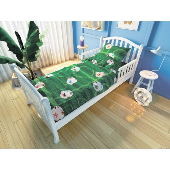 Комплект постельного белья для подростковой кровати Nuovita Футбол (зеленый)