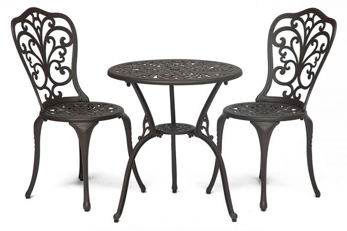 Комплект Secret De Maison Romance (стол +2 стула) сплав металла-аллюмиий, D60-H67, 53х41х89см, бронза