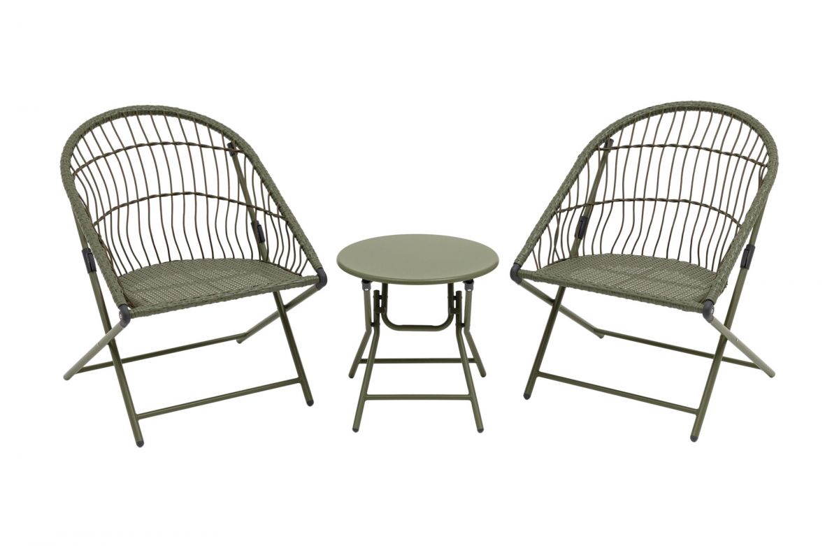 Комплект складной мебели для сада Soley зелёный