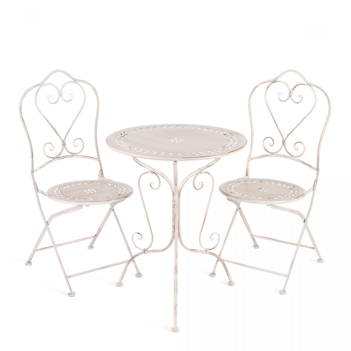 Комплект (стол + 2 стула) Secret de Maison Monique (mod. PL08-6241.6242) металл, стол:62*73, стул: 4