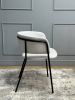 Комплект стульев 2шт KENNER 303SD черный-микробукле серебристый - 5