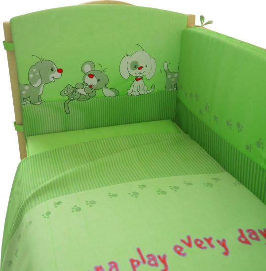 Комплект в кроватку Фея "Веселая игра" 6 предметов (розовый)