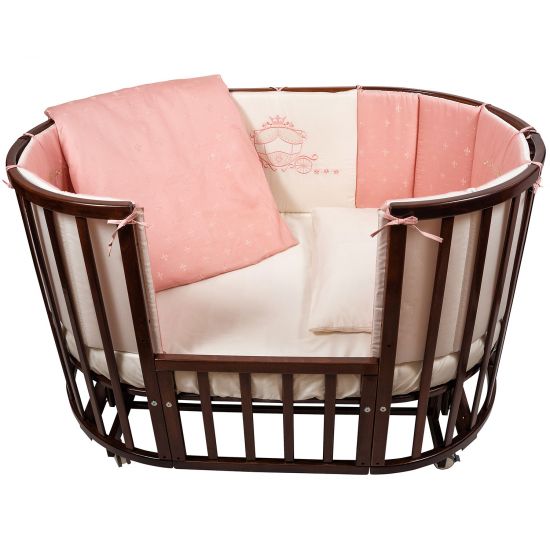 Комплект в кроватку Nuovita "Prestigio Atlante", 6 предметов. (rosa - розовый)