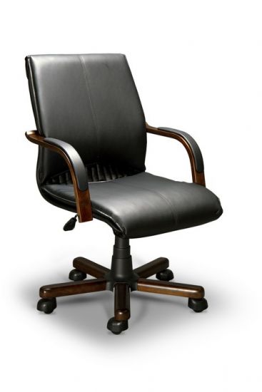 Компьютерное кресло Barbara-B LX(орех темный-экокожа Черный)