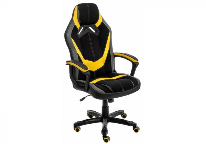 11507 Компьютерное кресло Bens серое-черное-желтое