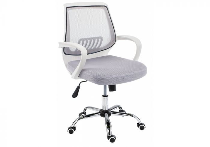 Компьютерное кресло Ergoplus белое - серое