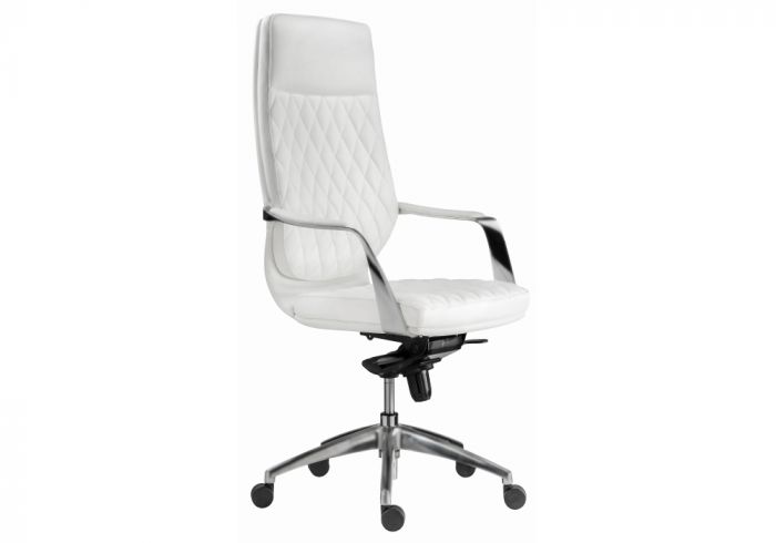Компьютерное кресло Isida white - satin chrome