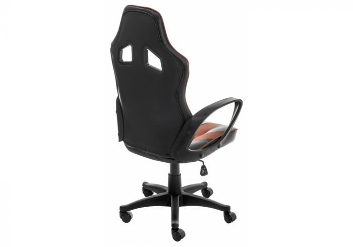 11512 Компьютерное кресло Lambo оранжевое-черное