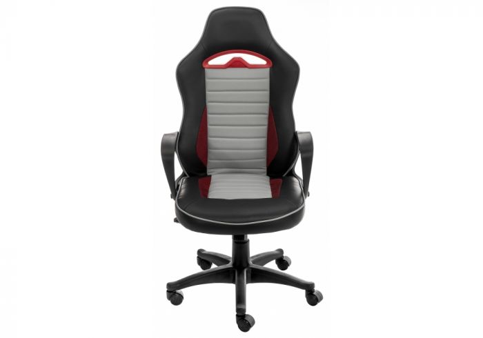 11504 Компьютерное кресло Loki серое-черное-красное