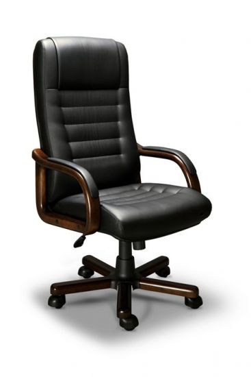 Компьютерное кресло Myra-A LX (орех темный-экокожа Черный)
