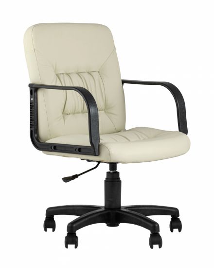 УТ000025375 | Компьютерное кресло | офисное Марк обивка экокожа кремовый крестовина пластик