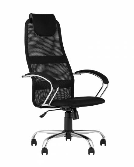 УТ000025195 | Компьютерное кресло | офисное Сеймур сетка черный крестовина хром
