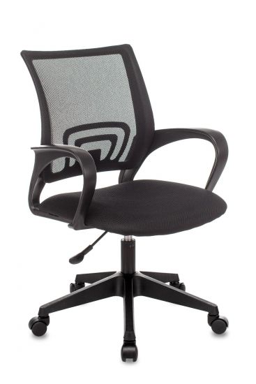 Кресло офисное TopChairs ST-Basic сетка | ткань черный