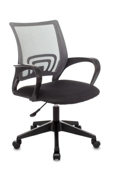 Кресло офисное TopChairs ST-Basic сетка | ткань темно-серый