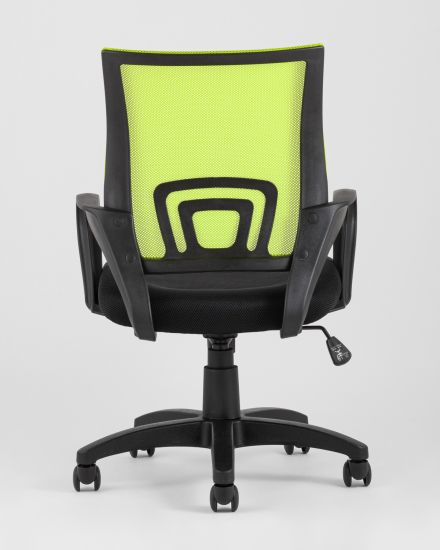 УТ000001947 | Компьютерное кресло | TopChairs Simple офисное зеленое в обивке из текстиля с сеткой