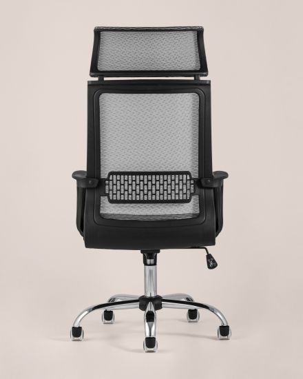 УТ000001941 | Компьютерное кресло | TopChairs Style офисное серое в обивке с сеткой