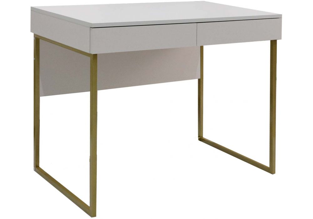Компьютерный стол Аделина-4 кашемир - золотой