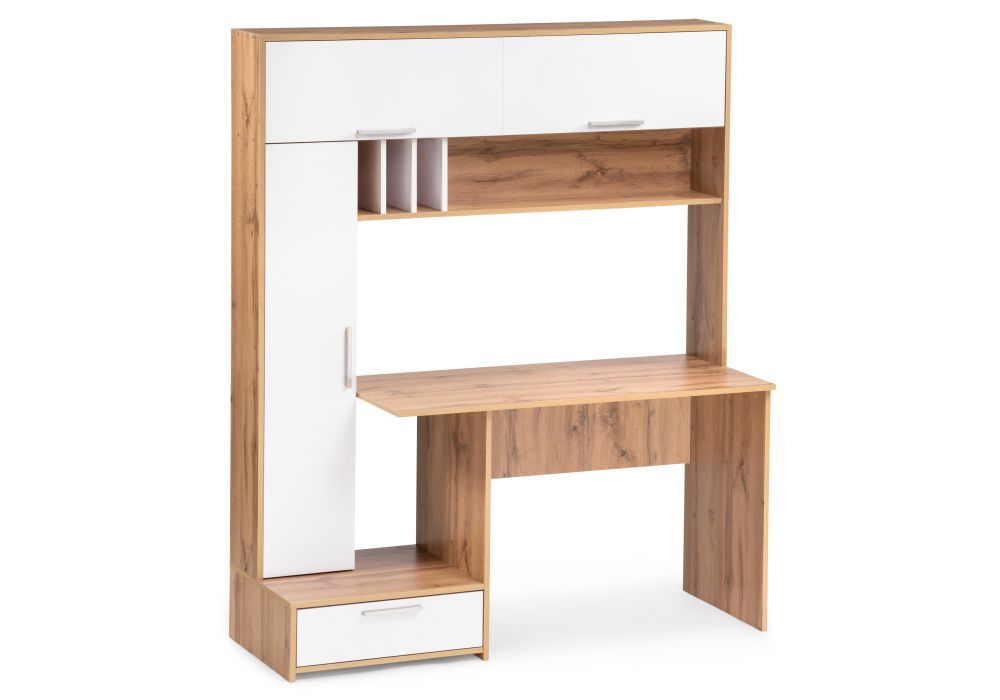 Стол Лайт 03.243 дуб золотой (craft) - белый премиум