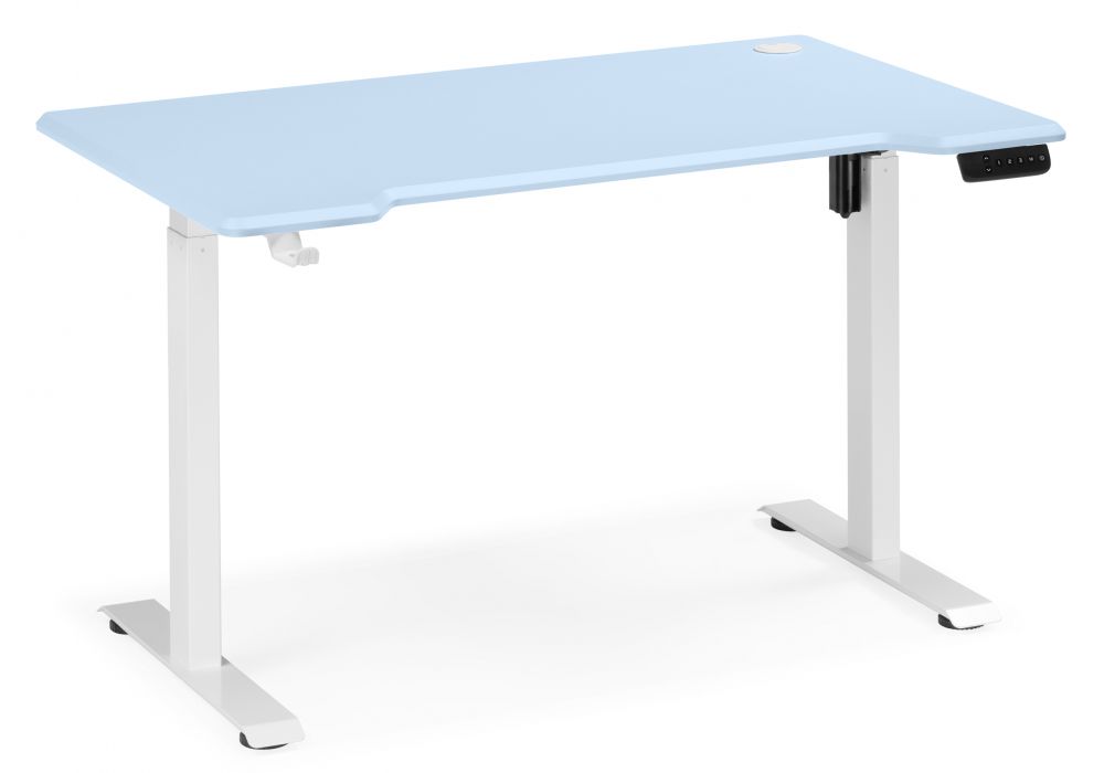 Компьютерный стол Маркос 120х75 голубой - белый