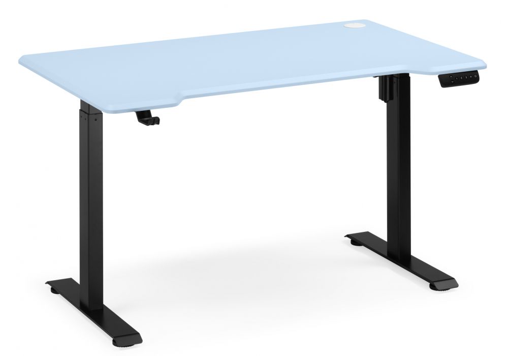 Компьютерный стол Маркос 120х75 голубой - черный