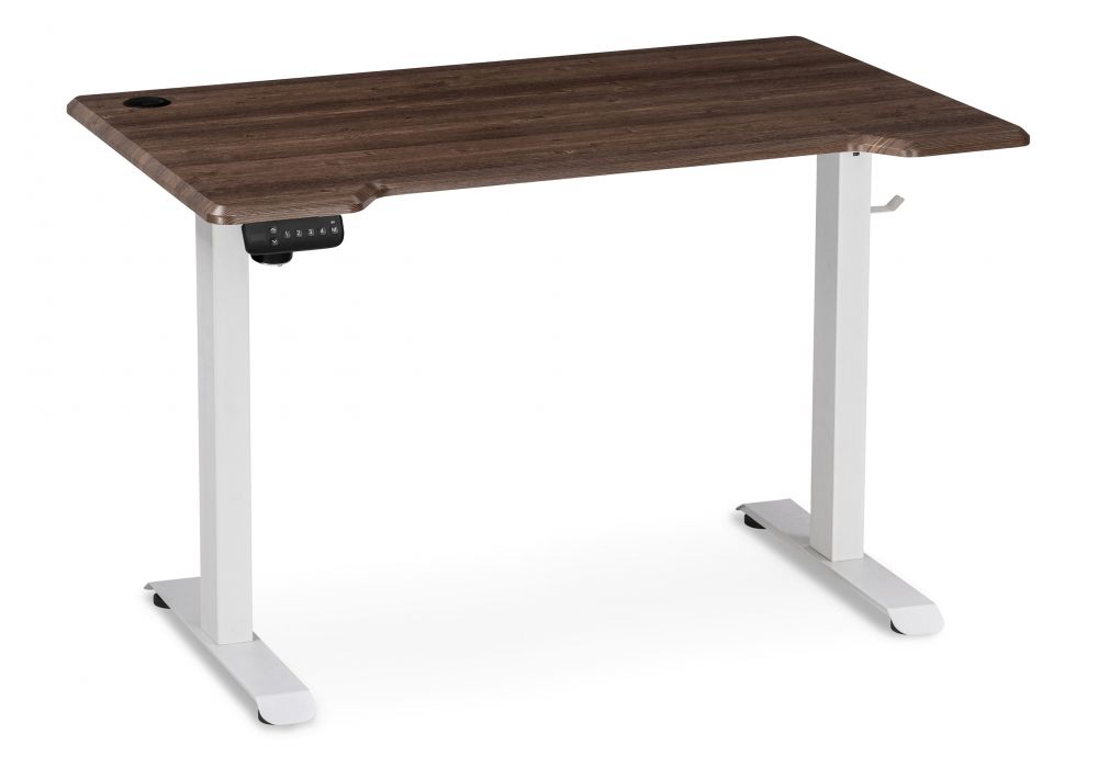 Компьютерный стол Маркос с механизмом подъема 120х75х75 орех кантри - белый