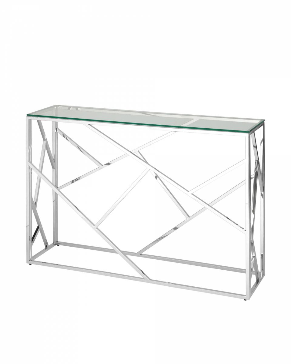 Консоль АРТ ДЕКО 115х30 серебро