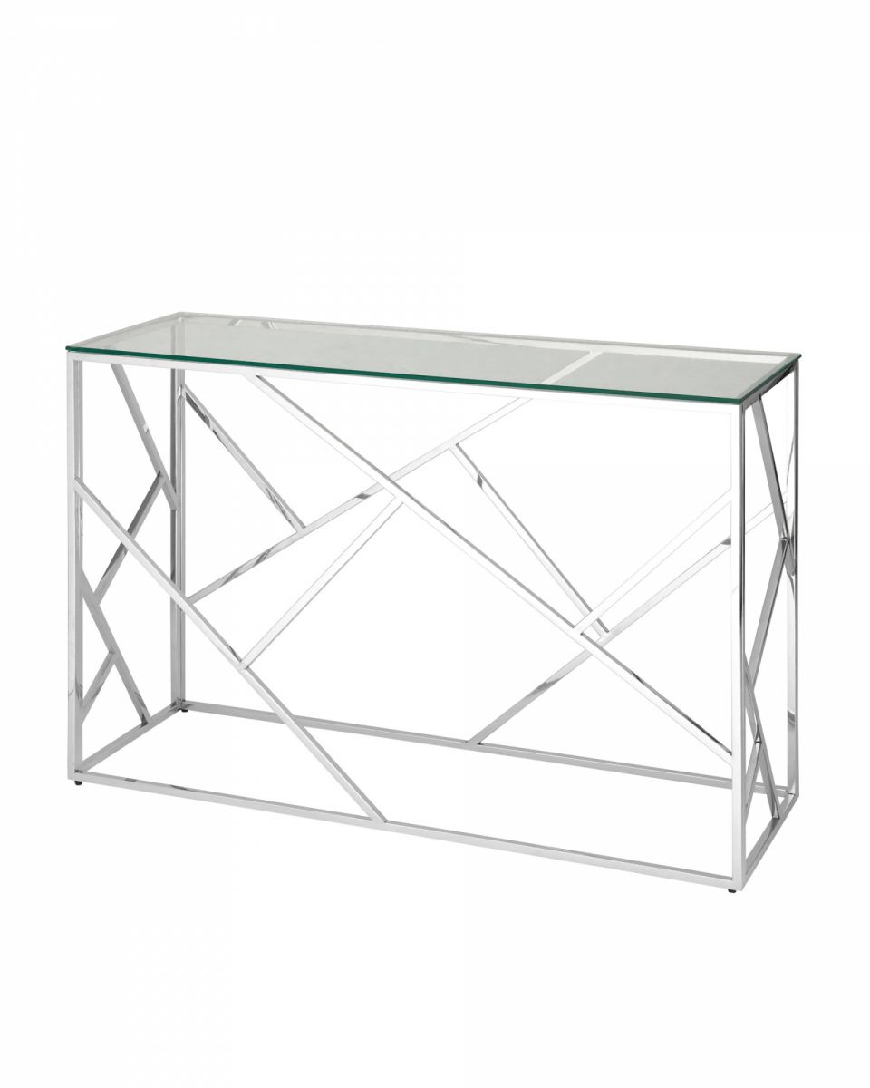 Консоль АРТ ДЕКО 120х40 серебро