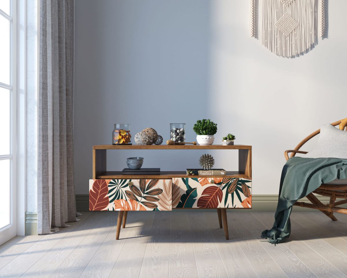 Консоль "Berber" с двумя ящиками принт 25