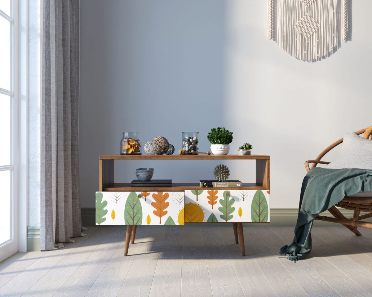 Консоль "Berber" с двумя ящиками принт 30