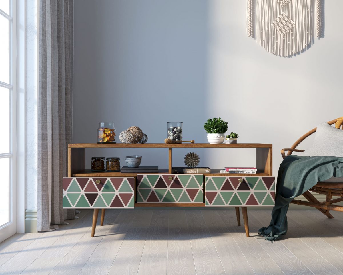 Консоль "Berber" с тремя ящиками принт 26