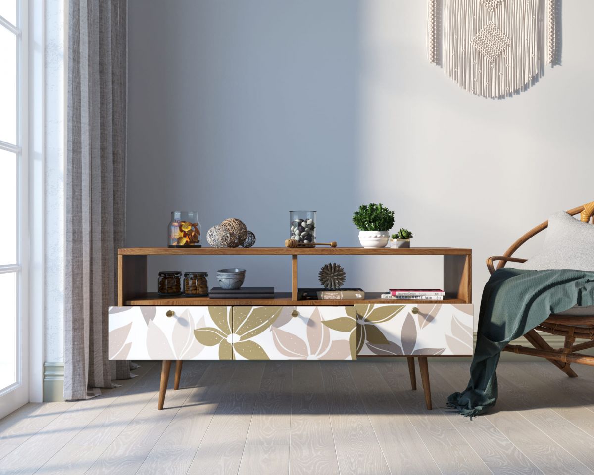 Консоль "Berber" с тремя ящиками принт 27