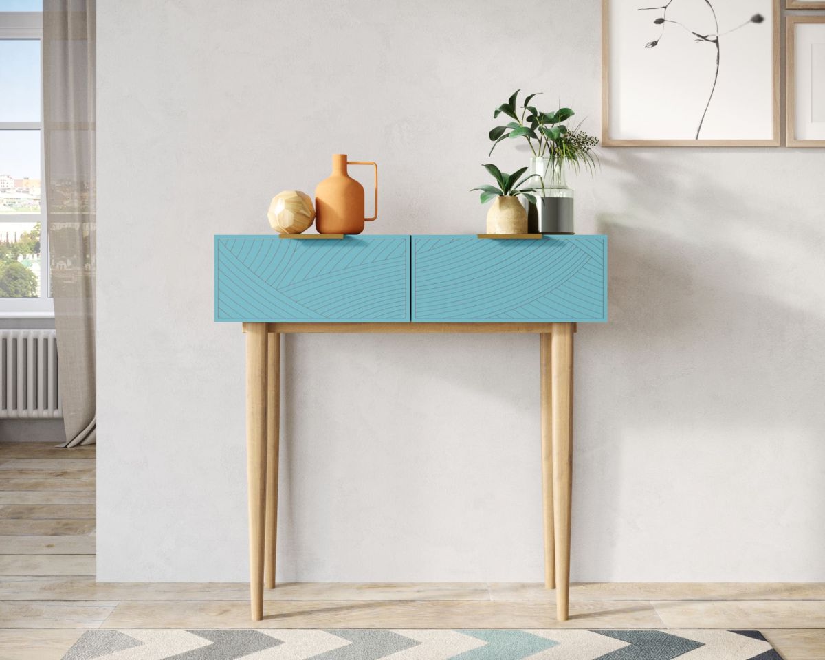 Консоль с двумя ящиками "Line" LN16-GR1-blue