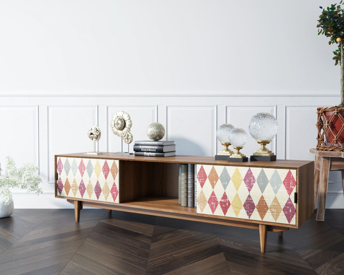 Консоль в Скандинавском стиле под TV "Bruni print"