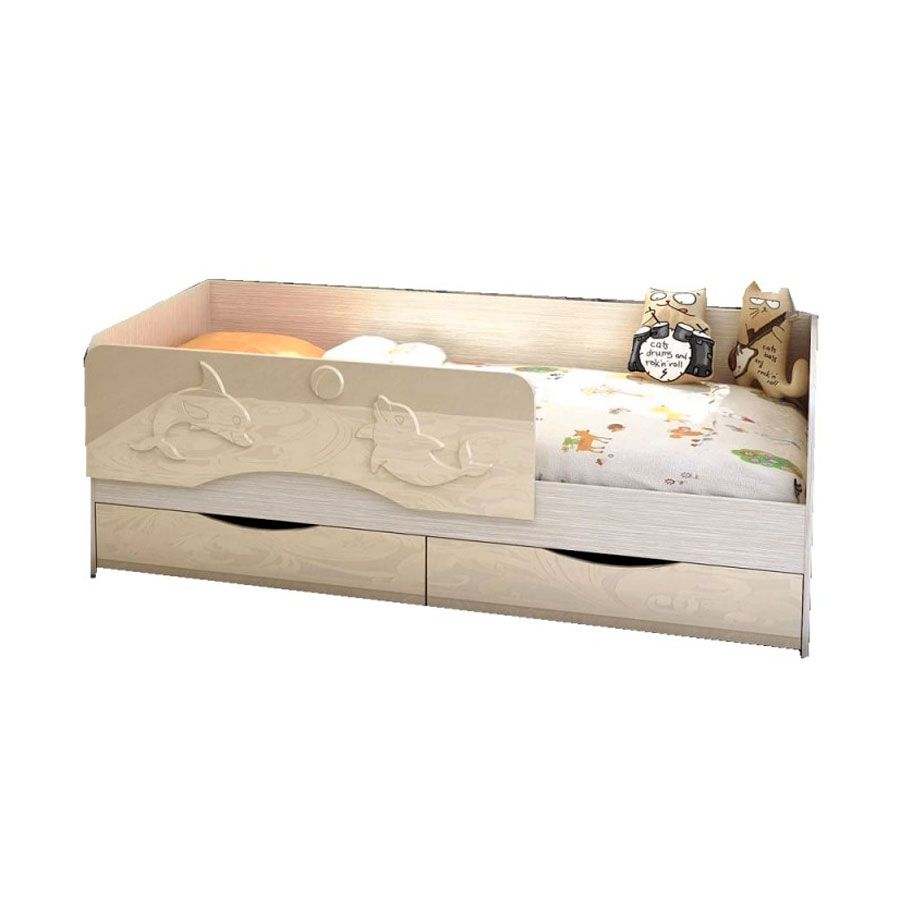 Корпус кровати КР-813 кровать Алиса (1832x640x848) дуб белфорт