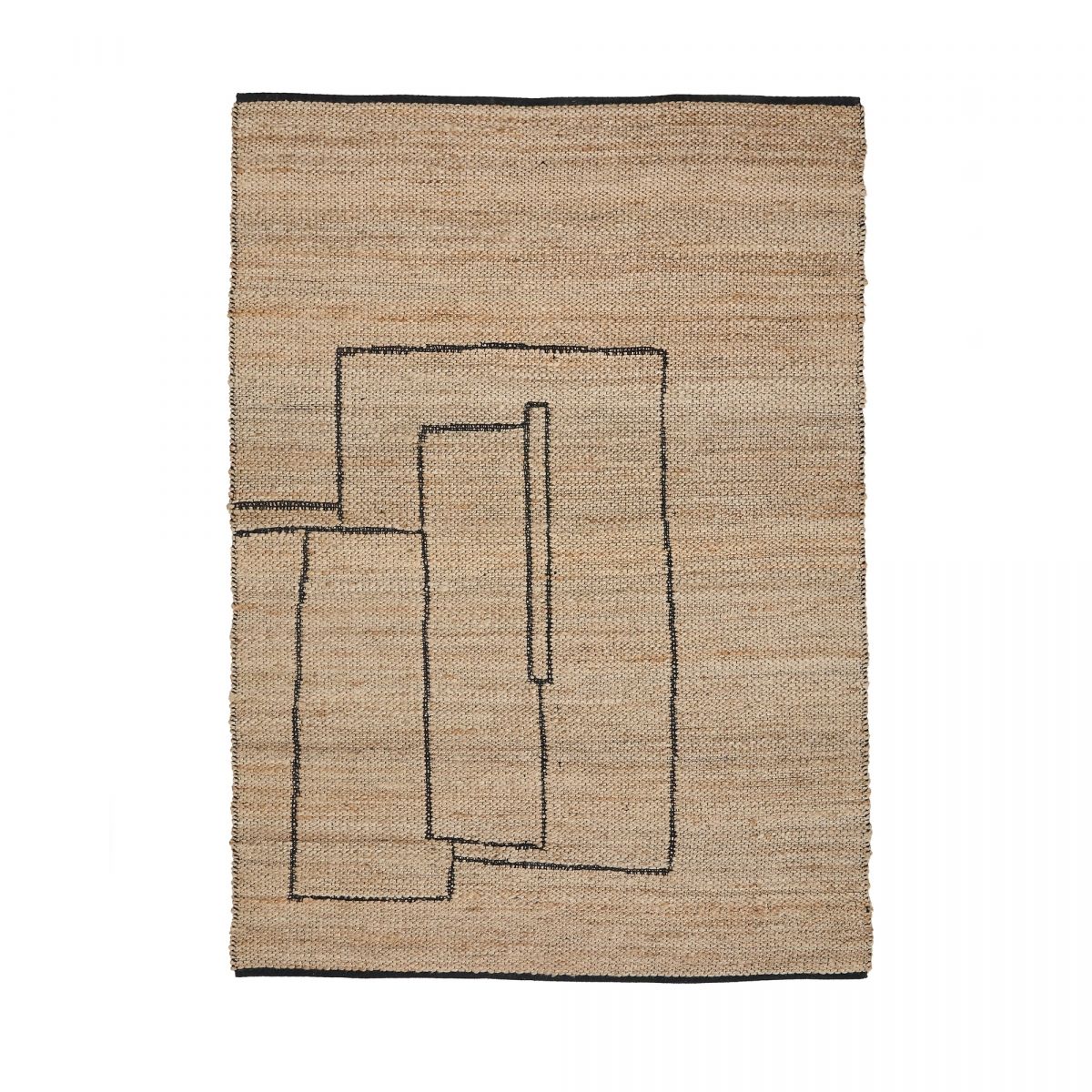 Ковер Velira из джута с графическим рисунком 160 x 230 см
