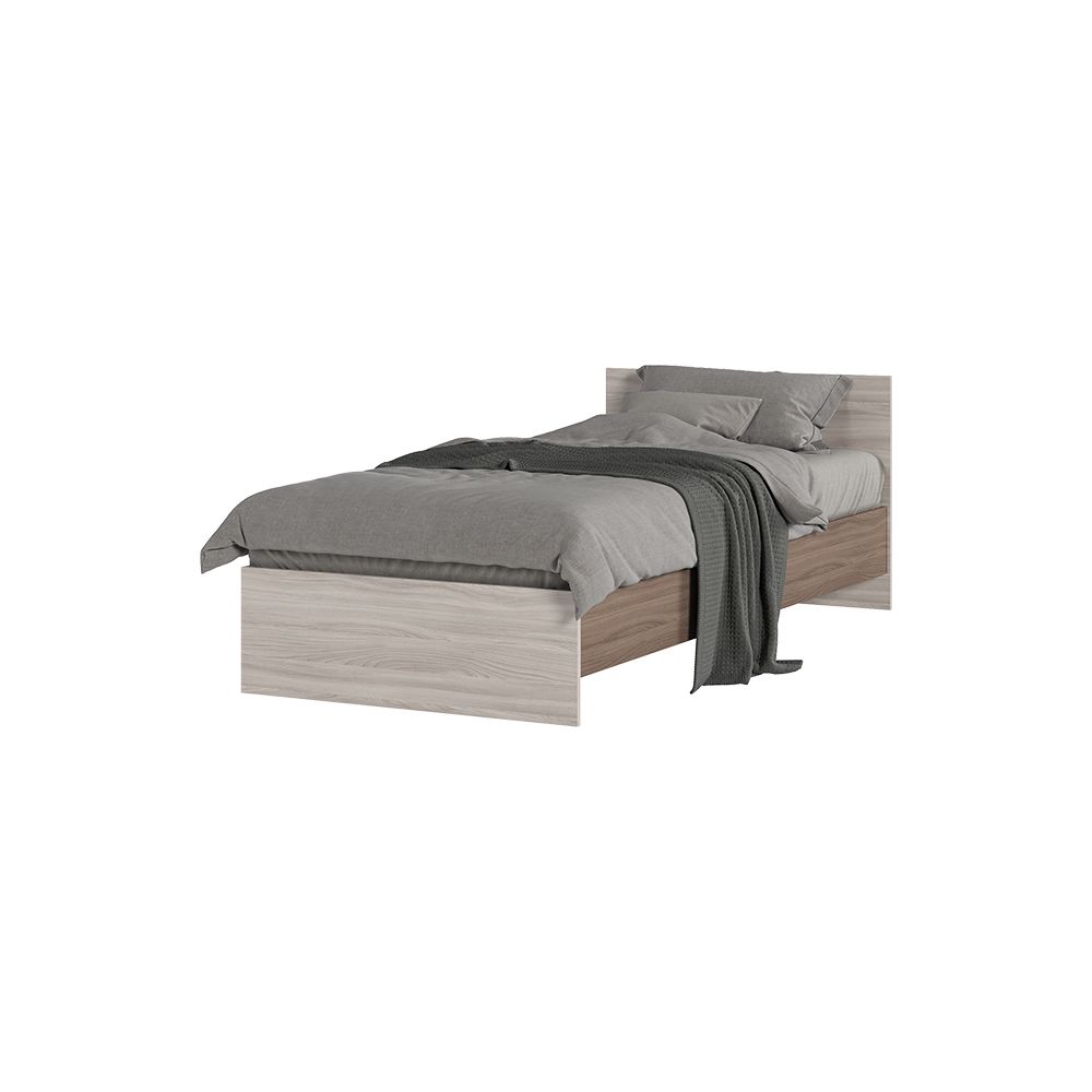 КР 555 Бася ЛДСП кровать 900 шимо темный-шимо светлый