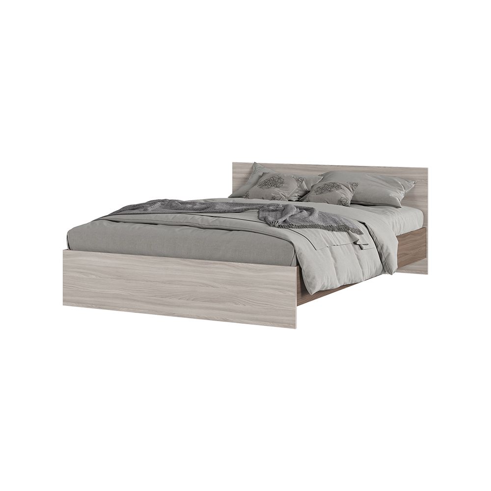 КР 557 Бася ЛДСП кровать 1400 шимо темный-шимо светлый