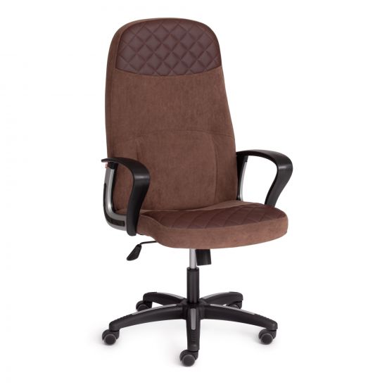 Кресло ADVANCE флок-кож-зам , коричневый, 6-36-36