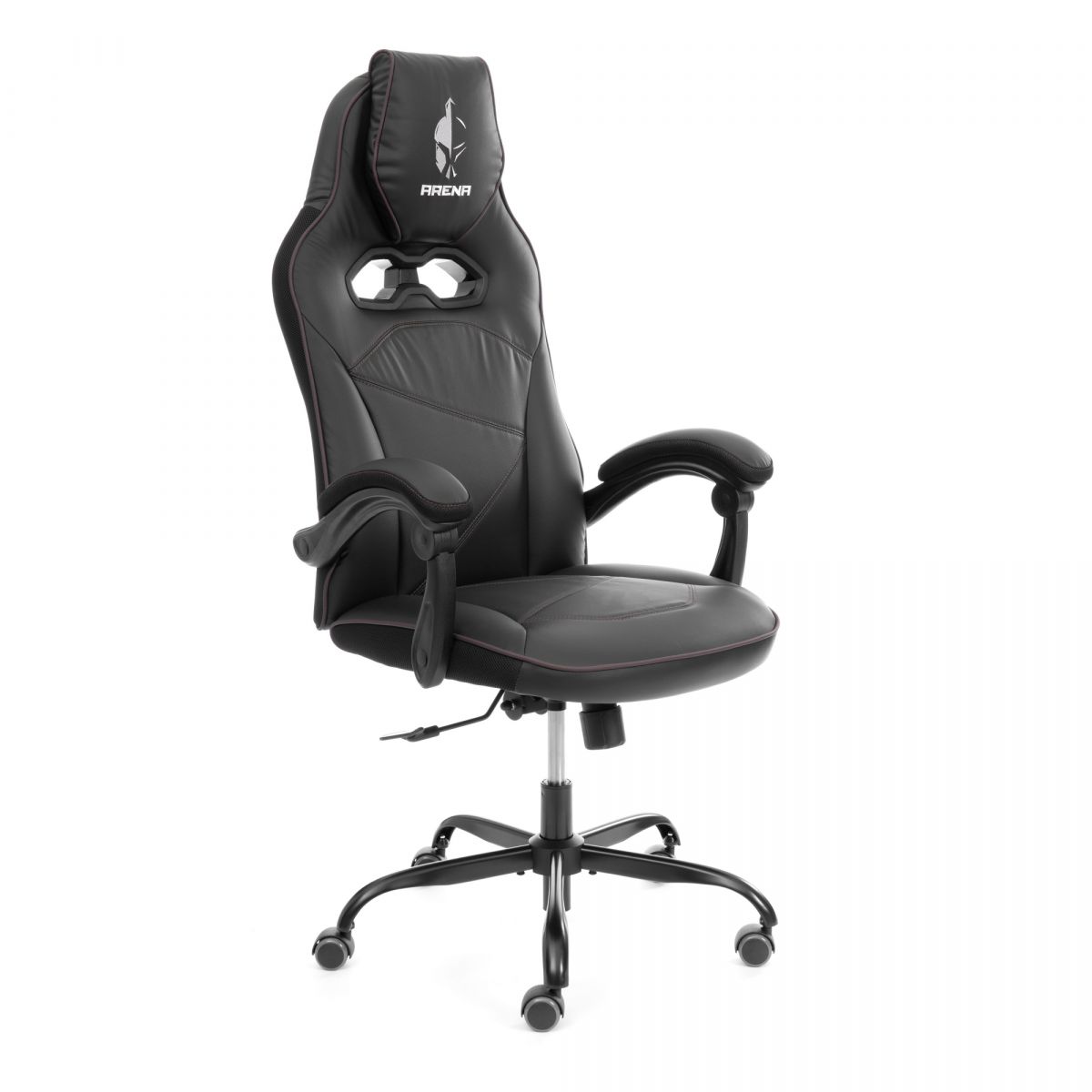 Кресло Arena metalBL кож-зам, черный-черный карбон, 36-6-карбон черный