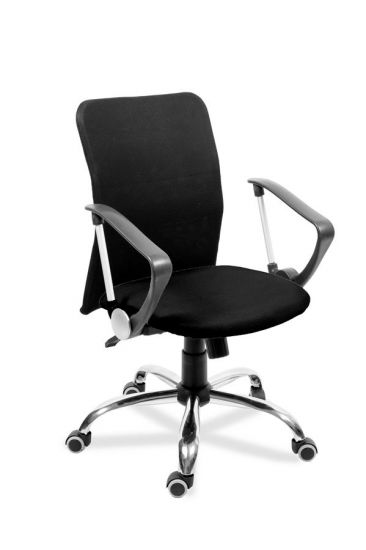 Кресло Астра В Топ РС900 хром спинка сетка черная-сиденье сетка (черная)